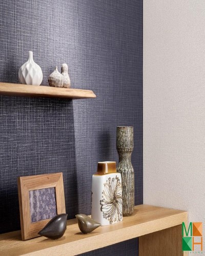 Giấy dán tường Nhật Bản giả vải P196_02_6446_6447